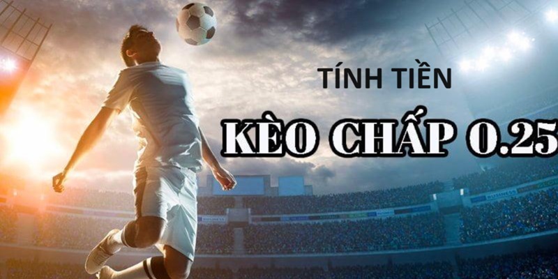 Hướng dẫn tính tiền thắng thưởng của cược chấp 0.25 trái